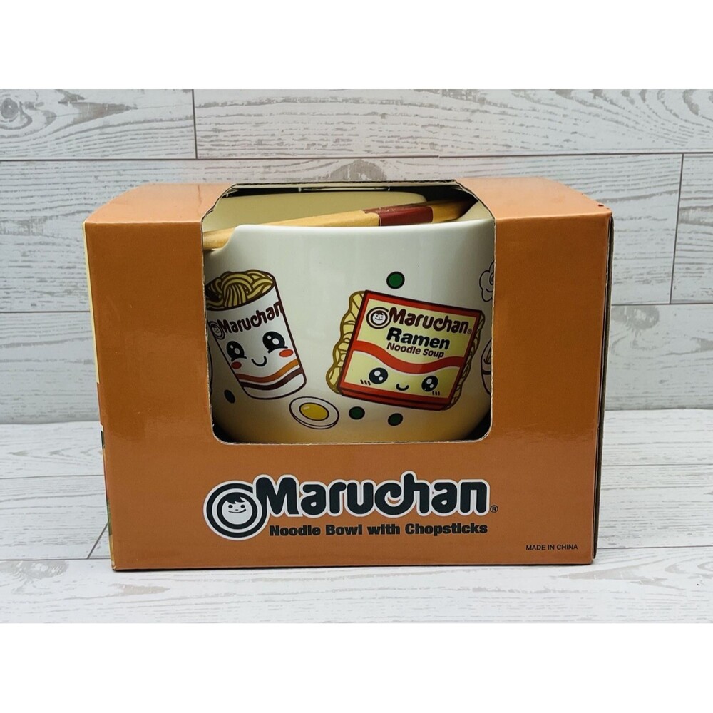 Maruchan Ramen Noodle Bowl with Chopsticks..Ramen Bowl.. NEW In Box